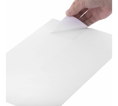 Этикетка самоклеящаяся 105х74,2 мм, 8 этикеток, белая, 70 г/м2, 50 листов, TANEX, сырье Финляндия, 114531, TW-2374