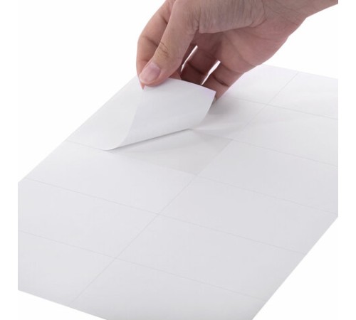 Этикетка самоклеящаяся 105х48 мм, 12 этикеток, белая, 70 г/м2, 50 листов, TANEX, сырье Финляндия, 114533, TW-2612