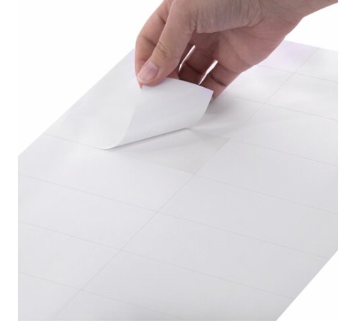 Этикетка самоклеящаяся 105х37,1 мм, 16 этикеток, белая 70 г/м2, 50 листов, TANEX, сырье Финляндия, 114534, TW-2105