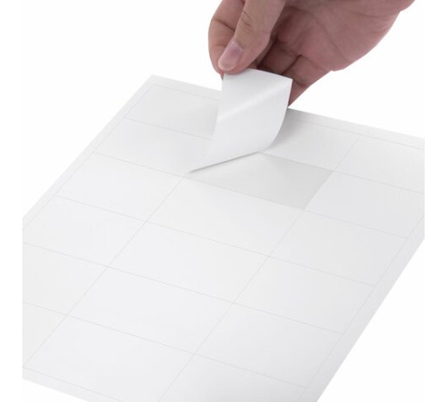 Этикетка самоклеящаяся 67х46 мм, 18 этикеток, белая, 70 г/м2, 50 листов, TANEX, сырье Финляндия, 114535, TW-2067