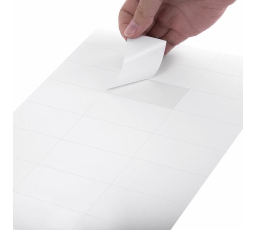 Этикетка самоклеящаяся 70х37,1 мм, 24 этикетки, белая, 70 г/м2, 50 листов, TANEX, сырье Финляндия, 114537, TW-2037