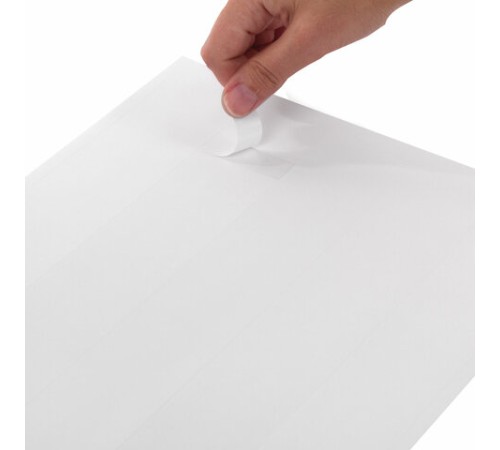 Этикетка самоклеящаяся 38,1х21,2 мм, 65 этикеток, белая, 70 г/м2, 100 листов, TANEX, сырье Финляндия, 114549, TW-2165