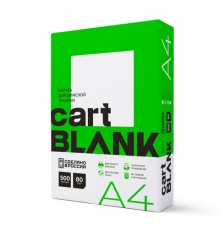 Бумага офисная А4, 80 г/м2, 500 л., марка С, CARTBLANK, Россия, 146% (CIE)