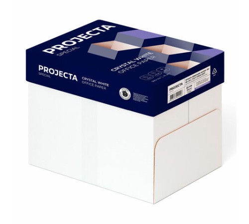 Бумага офисная А4, 80 г/м2, 500 л., марка В, PROJECTA SPECIAL, Россия, 153% (CIE)