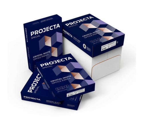 Бумага офисная А4, 80 г/м2, 500 л., марка В, PROJECTA SPECIAL, Россия, 153% (CIE)