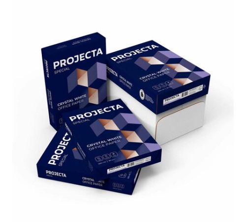Бумага офисная БОЛЬШОГО ФОРМАТА (297х420), А3, 80 г/м2, 500 л., марка В, PROJECTA SPECIAL, Россия, 153% (CIE)