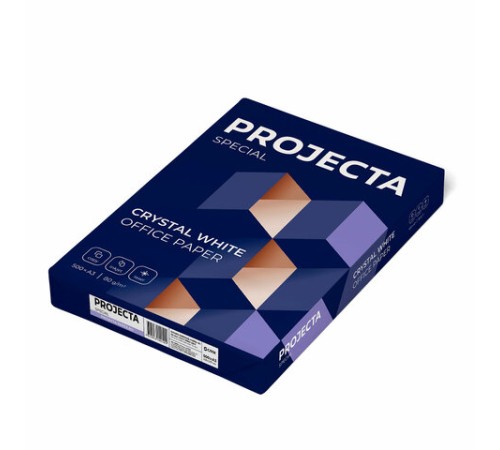 Бумага офисная БОЛЬШОГО ФОРМАТА (297х420), А3, 80 г/м2, 500 л., марка В, PROJECTA SPECIAL, Россия, 153% (CIE)