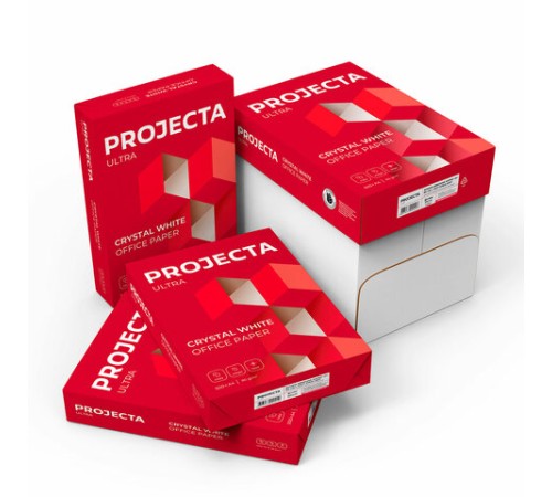 Бумага офисная А4, 80 г/м2, 500 л., марка А, PROJECTA ULTRA, Россия, 162% (CIE)