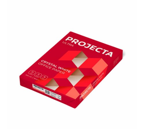 Бумага офисная БОЛЬШОГО ФОРМАТА (297х420), А3, 80 г/м2, 500 л., марка А, PROJECTA ULTRA, Россия, 162% (CIE)