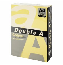 Бумага цветная DOUBLE A, А4, 80 г/м2, 500 л., пастель, желтая