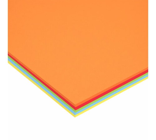 Бумага цветная DOUBLE A, А4, 80 г/м2, 100 л., 5 цветов x 20 л., микс интенсив