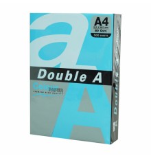 Бумага цветная DOUBLE A, А4, 80 г/м2, 500 л., интенсив, синяя