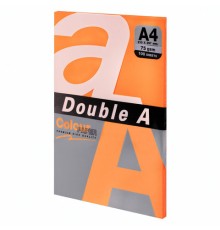 Бумага цветная DOUBLE A, А4, 75 г/м2, 100 л., ярко-оранжевая