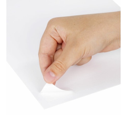 Этикетка самоклеящаяся 64,6х33,8 мм, 24 этикетки, белая, 80 г/м2, 100 листов, STAFF, 115182