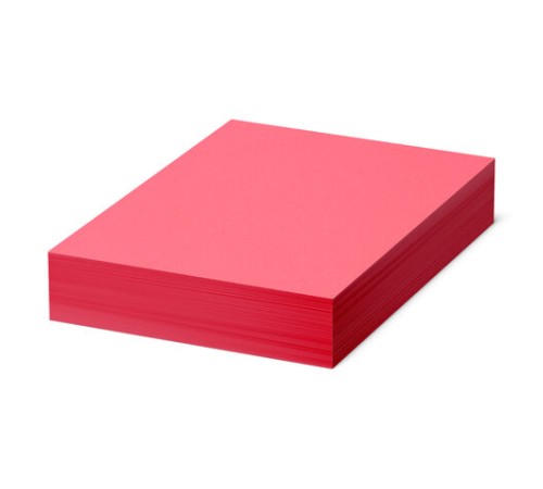 Бумага цветная BRAUBERG, А4, 80 г/м2, 500 л., интенсив, красная, для офисной техники, 115215