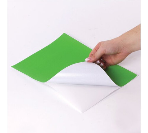 Этикетка самоклеящаяся 210х297 мм, 1 этикетка, зеленая, 80 г/м2, 50 листов, STAFF, 115230