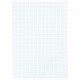 Бумага писчая в клетку А4, 65 г/м2, 100 листов, Россия, белизна 92% (ISO), STAFF, 115343