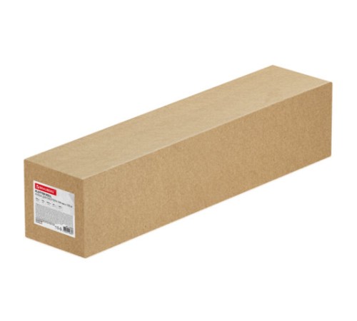 Бумага широкоформатная рулон для плоттера 594 мм х 100 м х втулка 50,8 мм, 80 г/м2, CIE 146%, BRAUBERG, 115352