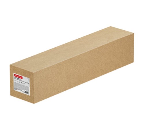 Бумага широкоформатная рулон для плоттера 610 мм х 100 м х втулка 50,8 мм, 80 г/м2, CIE 146%, BRAUBERG, 115353