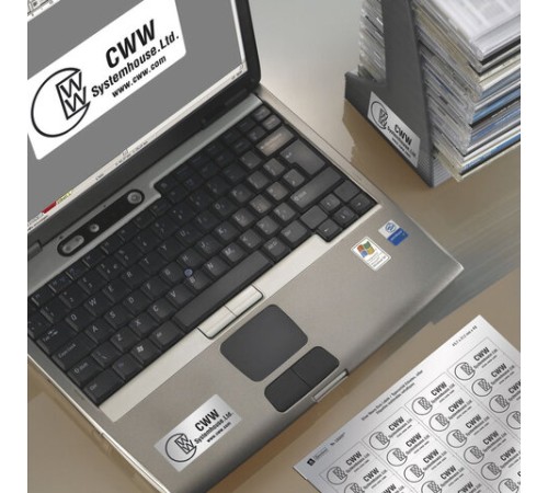 Этикетка самоклеящаяся 210x297 мм, 1 этикетка, полиэстер, серебро, 20 листов, Avery Zweckform, L6013-20