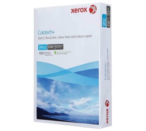 Бумага для цветной лазерной печати SRA3, 350 г/м2, 125 л., XEROX COLOTECH+, Австрия, 161% CIE, 003R98164