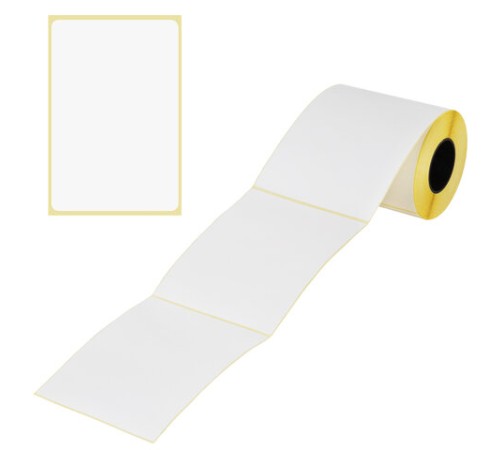 Этикетки термотрансферные, ПОЛУГЛЯНЕЦ, 100х150 мм, 250 этикеток в ролике, 115612