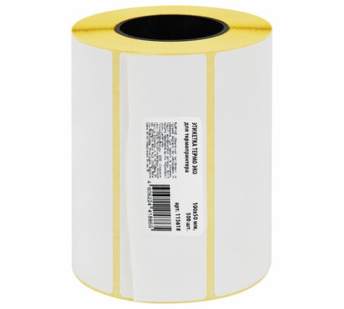 Термоэтикетки ЭКО, 100х50 мм, 500 этикеток в ролике, 115618