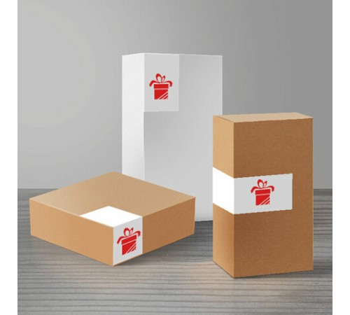 Этикетка самоклеящаяся 105х37 мм, 16 этикеток, белая, 80 г/м2, 50 листов, STAFF BASIC, 115652