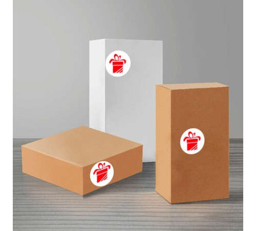 Этикетка самоклеящаяся D 40 мм, 24 этикетки, белая, 80 г/м2, 50 листов, STAFF BASIC, 115658