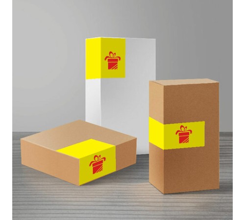 Этикетка самоклеящаяся 210х297 мм, 1 этикетка, желтая, 80 г/м2, 50 листов, STAFF BASIC, 115682