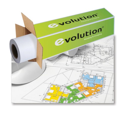 Бумага широкоформатная 914 мм х 46 м х втулка 50,8 мм, 90 г/м2, CIE 161-172%, EVOLUTION EXTRA, 2155122
