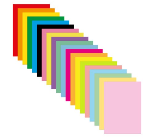 Бумага цветная 20 цветов BRAUBERG MULTICOLOR А4, 80 г/м2, 200 л. (20 цветов x 10 листов), 116650