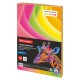 Бумага цветная BRAUBERG, А4, 75 г/м2, 100 л. (5 цветов х 20 листов), НЕОН, для офисной техники, 116667