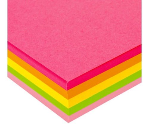 Бумага цветная BRAUBERG, А4, 75 г/м2, 250 л. (5 цветов х 50 листов), НЕОН, для офисной техники, 116668