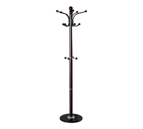 Вешалка-стойка BRABIX "CR-274", металл/мрамор, 1,8 м, на диске диаметром 36 см, 5 крючков + 4 дополнительных, венге, 601744 Вешалка-стойка BRABIX "CR-274", металл/мрамор, 1,8 м, на диске диаметром 36 см, 5 крючков + 4 дополнительных, венге, 601744