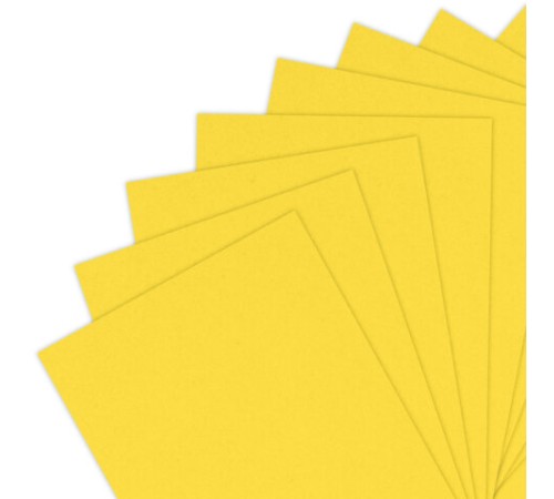 Бумага цветная ПЛОТНАЯ BRAUBERG, А4, 160 г/м2, 250 л., желтая, интенсив, для печати, творчества, 116674