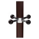 Вешалка-стойка BRABIX "CR-282", металл/мрамор, 1,8 м, на диске диаметром 36 см, 6 крючков + 4 дополнительных, коричневая, 601745