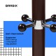 Вешалка-стойка BRABIX "CR-282", металл/мрамор, 1,8 м, на диске диаметром 36 см, 6 крючков + 4 дополнительных, коричневая, 601745