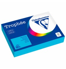 Бумага цветная CLAIREFONTAINE, А4, 80 г/м2, 500 л., интенсив, королевский синий, Франция, 1976PC