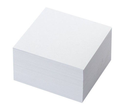 Блок для записей BRAUBERG, проклеенный, куб 8х8х4, белый, белизна 90-92%, 121543