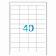 Этикетка самоклеящаяся 48,5х25,4 мм, 40 этикеток, белая, 70 г/м2, 50 листов, LOMOND, 2100195