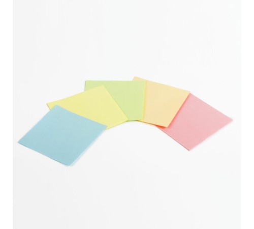 Блок для записей BRAUBERG в подставке прозрачной, куб 9х9х9 см, цветной, 122225