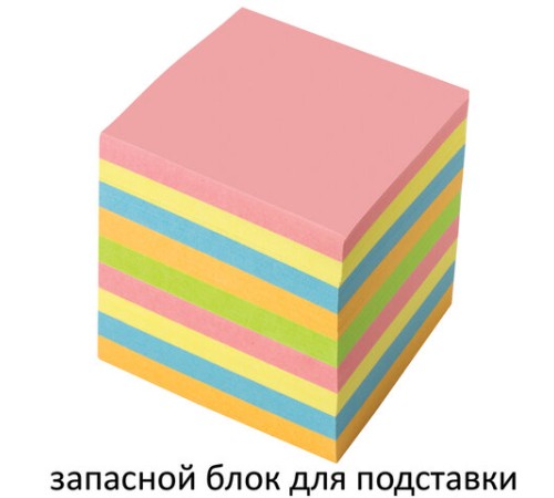 Блок для записей BRAUBERG непроклеенный, куб 9х9х9 см, цветной, 122341