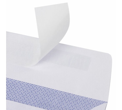 Конверты Е65 (110х220 мм), отрывная лента, 80 г/м2, КОМПЛЕКТ 25 шт., внутренняя запечатка, BRAUBERG, 122449