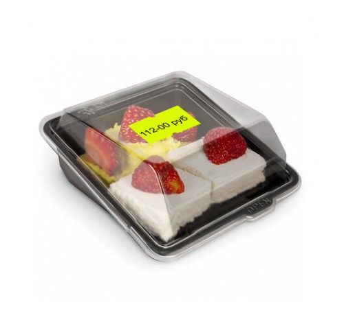 Этикет-лента 21х12 мм, прямоугольная, желтая, комплект 5 рулонов по 600 шт., BRAUBERG, 123569