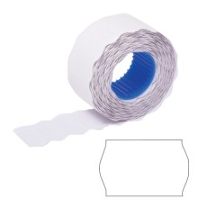 Этикет-лента 26х12 мм, волна, белая, комплект 5 рулонов по 800 шт., BRAUBERG, 123576