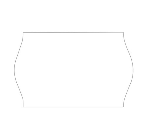 Этикет-лента 26х12 мм, волна, белая, комплект 5 рулонов по 800 шт., BRAUBERG, 123576