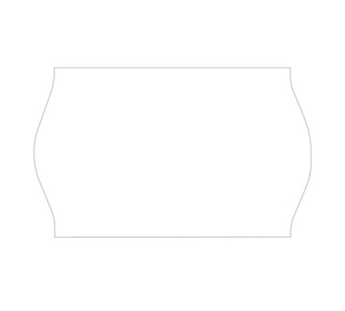 Этикет-лента 26х16 мм, волна, белая, комплект 5 рулонов по 800 шт., BRAUBERG, 123580