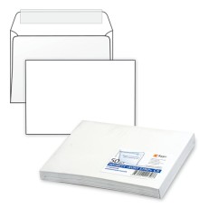 Конверты С5 (162х229 мм), отрывная лента, 80 г/м2, КОМПЛЕКТ 50 шт., внутренняя запечатка, С50.10.50С