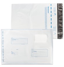 Конверт-пакеты ПОЛИЭТИЛЕН В4 (250х353 мм) до 300 л., отрывная лента, 